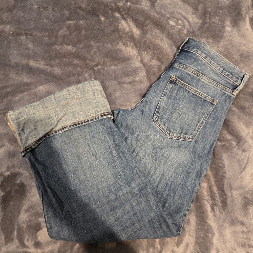 J. Crew Blue Denim Cuffed Jeans